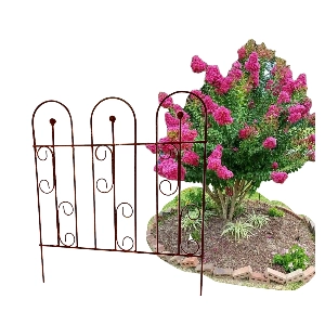 Zestaw 10× Ogrodzenie palisada dekoracyjne obrzeże pergola podpora 60x60cm solidne metalowe